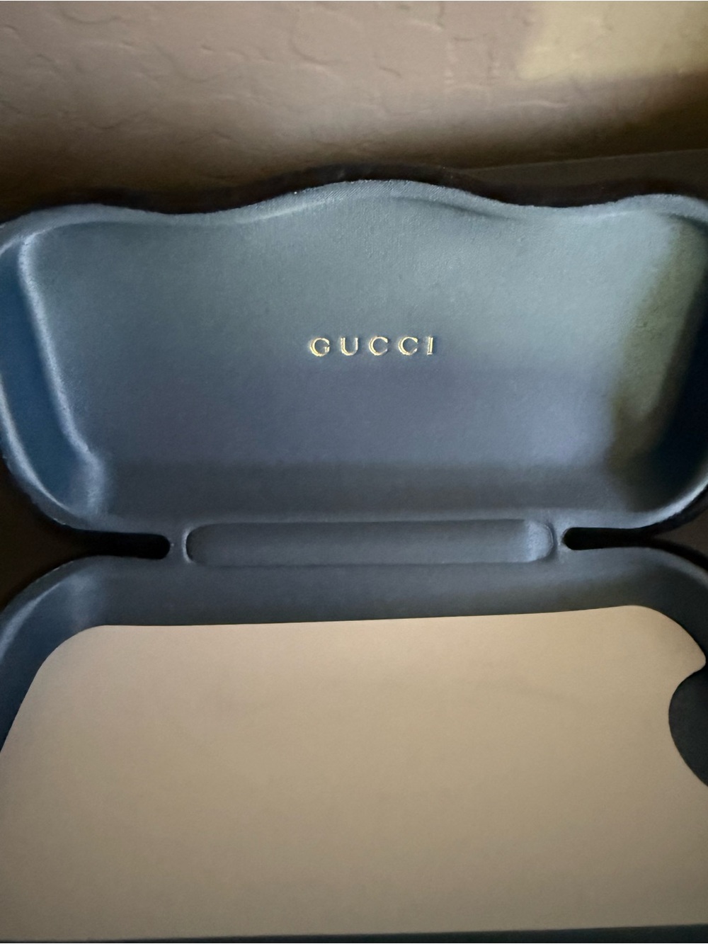 Gucci Black Square Sunglasses with Gold GG Emblem and Gradient Lenses GG1023S - Picture 7 of 9